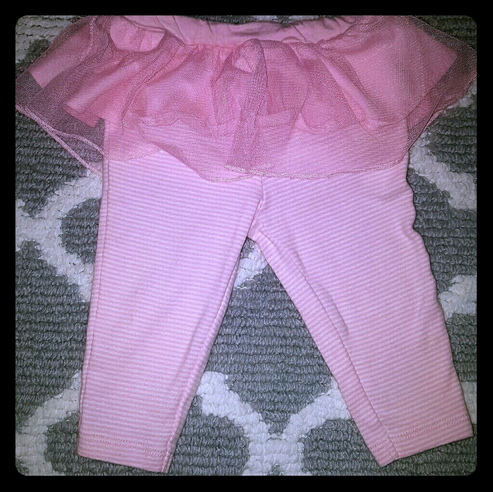 Baby girls Pink Tutu skirt with legging size 6mths